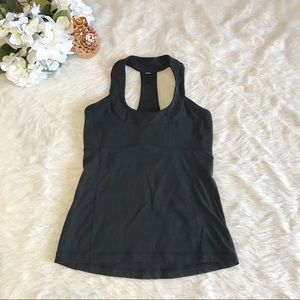 Lululemon Black Scoop Neck Tank